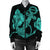 Hawaiian Anchor Poly Tribal Hibiscus Polynesian Bomber Jacket Turquoise - AH - Polynesian Pride