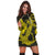 Hawaiian Anchor Poly Tribal Hibiscus Polynesian Hoodie Dress Yellow - AH - Polynesian Pride