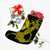 Hawaiian Anchor Poly Tribal Hibiscus Polynesian Christmas Stocking Yellow - AH - Polynesian Pride