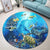 Hawaiian Animal Ocean Round Carpet - AH - Polynesian Pride