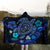 Hawaiian Blue Ocean Honu And Flowers Hooded Blanket AH - Polynesian Pride