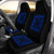 Hawaiian Car Seat Cover Royal Pattern - Black And Blue - Polynesian Pride