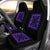 Hawaiian Car Seat Cover Royal Pattern - Black And Purple - Polynesian Pride