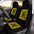 Hawaiian Car Seat Cover Royal Pattern - Black And Yellow - Polynesian Pride