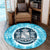 Hawaiian Coat Of Arms Polynesian Round Carpet - AH - Polynesian Pride