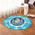 Hawaiian Coat Of Arms Polynesian Round Carpet - AH - Polynesian Pride