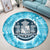 Hawaiian Coat Of Arms Polynesian Round Carpet - AH - Polynesian Pride