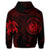 Hawaiian Coat of Arms Turtle Polynesian Hoodie Red - Polynesian Pride