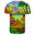 Hawaiian Couple Sing A Song On Beach Sunset T Shirt - Polynesian Pride