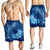 Hawaiian Dolphin Hibiscus Tropic Blue Polynesian Men's Shorts - AH - Polynesian Pride