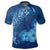 Hawaiian Dolphin Hibiscus Tropic Blue Polynesian Polo Shirt - Polynesian Pride