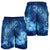 Hawaiian Dolphin Hibiscus Tropic Blue Polynesian Men's Shorts - AH - Polynesian Pride