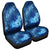 Hawaiian Dolphin Hibiscus Tropic Blue Polynesian Car Seat Covers - AH Universal Fit Black - Polynesian Pride