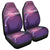 Hawaiian Dolphin Violet Polynesian Car Seat Covers - AH Universal Fit Black - Polynesian Pride