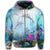 Hawaiian Dolphins Play The Ocean Polynesian Zip Hoodie - Polynesian Pride