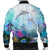 Hawaiian Dolphins Play The Ocean Polynesian Bomber Jacket - AH - Polynesian Pride