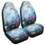 Hawaiian Dolphins Play The Ocean Polynesian Car Seat Covers - AH Universal Fit Black - Polynesian Pride