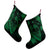 Hawaiian Fish Hook Hibiscus Banzai Surfing Polynesian Christmas Stocking Green - AH - Polynesian Pride