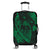 Hawaiian Fish Hook Hibiscus Banzai Surfing Polynesian Luggage Covers Green - AH Black - Polynesian Pride