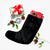 Hawaiian Fish Hook Hibiscus Banzai Surfing Polynesian Christmas Stocking Grey - AH - Polynesian Pride