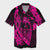 Hawaiian Fish Hook Hibiscus Banzai Surfing Polynesian Hawaiian Shirt Pink - AH Unisex Black - Polynesian Pride