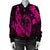 Hawaiian Fish Hook Hibiscus Banzai Surfing Polynesian Bomber Jacket Pink - AH - Polynesian Pride