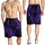 Hawaiian Fish Hook Hibiscus Banzai Surfing Polynesian Men's Shorts Purple - AH - Polynesian Pride