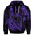 Hawaiian Fish Hook Hibiscus Banzai Surfing Polynesian Hoodie Purple - Polynesian Pride