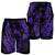 Hawaiian Fish Hook Hibiscus Banzai Surfing Polynesian Men's Shorts Purple - AH - Polynesian Pride