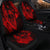 Hawaiian Fish Hook Hibiscus Banzai Surfing Polynesian Car Seat Covers Red - AH - Polynesian Pride