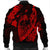 Hawaiian Fish Hook Hibiscus Banzai Surfing Polynesian Bomber Jacket Red - AH - Polynesian Pride