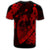 Hawaiian Fish Hook Hibiscus Banzai Surfing Polynesian T Shirt Red - Polynesian Pride