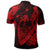 Hawaiian Fish Hook Hibiscus Banzai Surfing Polynesian Polo Shirt Red - Polynesian Pride