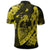 Hawaiian Fish Hook Hibiscus Banzai Surfing Polynesian Polo Shirt Yellow - Polynesian Pride