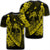 Hawaiian Fish Hook Hibiscus Banzai Surfing Polynesian T Shirt Yellow Unisex Black - Polynesian Pride