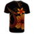 Hawaiian Fish Hook Hibiscus Plumeria Polynesian T Shirt Orange - Polynesian Pride