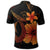 Hawaiian Fish Hook Hibiscus Plumeria Polynesian Polo Shirt Orange - Polynesian Pride