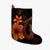 Hawaiian Fish Hook Hibiscus Plumeria Polynesian Christmas Stocking - Orange - AH Christmas Stocking 26 X 42 cm Black - Polynesian Pride