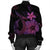 Hawaiian Fish Hook Hibiscus Plumeria Polynesian Bomber Jacket - Pink - AH - Polynesian Pride