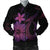 Hawaiian Fish Hook Hibiscus Plumeria Polynesian Bomber Jacket - Pink - AH Black Unisex - Polynesian Pride