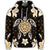 Hawaiian Gold Turtle Plumeria Hoodie - Polynesian Pride