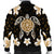 Hawaiian Gold Turtle Plumeria Bomber Jacket AH - Polynesian Pride