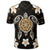 Hawaiian Gold Turtle Plumeria Polo Shirt - Polynesian Pride