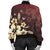 Hawaiian Golden Hibiscus Butterfly Polynesian Bomber Jacket - AH - Polynesian Pride