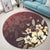 Hawaiian Golden Hibiscus Butterfly Polynesian Round Carpet - AH - Polynesian Pride