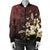 Hawaiian Golden Hibiscus Butterfly Polynesian Bomber Jacket - AH - Polynesian Pride