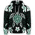 Hawaiian Greenie Turtle Plumeria Hoodie - Polynesian Pride