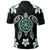 Hawaiian Greenie Turtle Plumeria Polo Shirt - Polynesian Pride