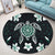 Hawaiian Greenie Turtle Plumeria Round Carpet AH - Polynesian Pride