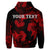 Custom Hawaiian Hammerhead Shark Hibiscus Red Polynesian Hoodie - Polynesian Pride